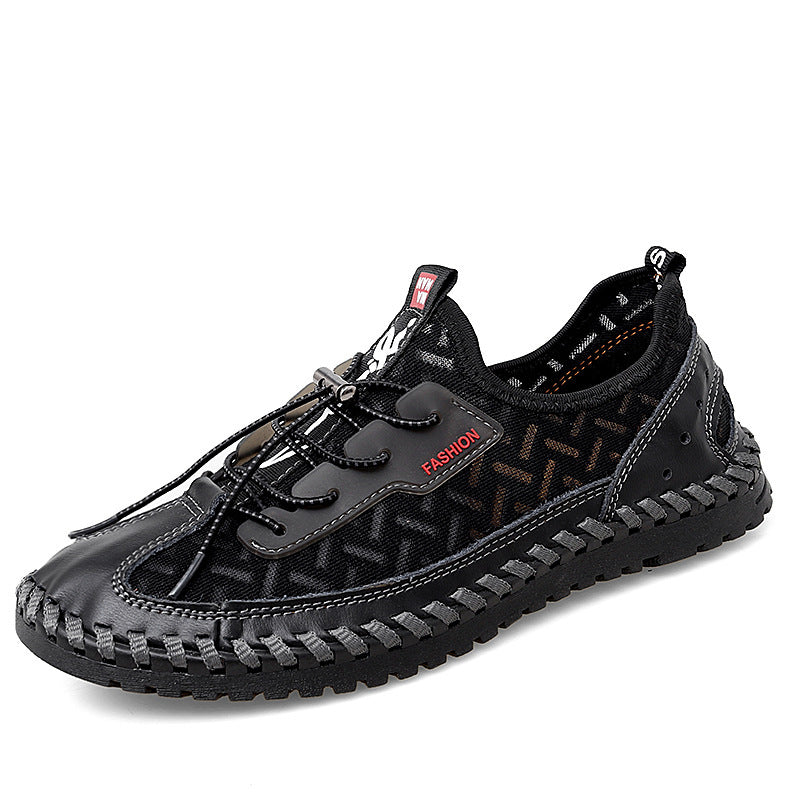 Herren Leichte und atmungsaktive Freizeitschuhe mit elastischen Schnüren EB