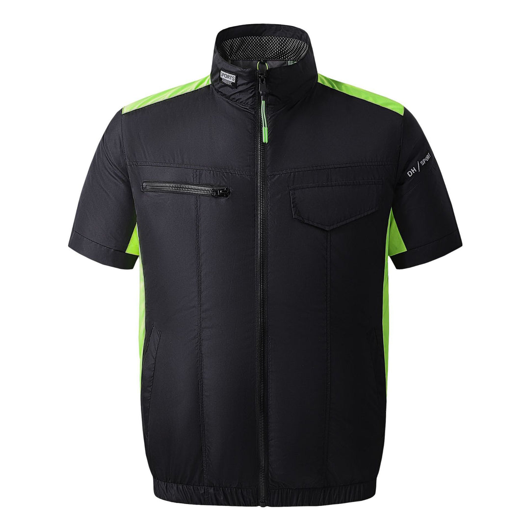 Herren Kurzarm Funktionsjacke mit atmungsaktiven Einsätzen R&B
