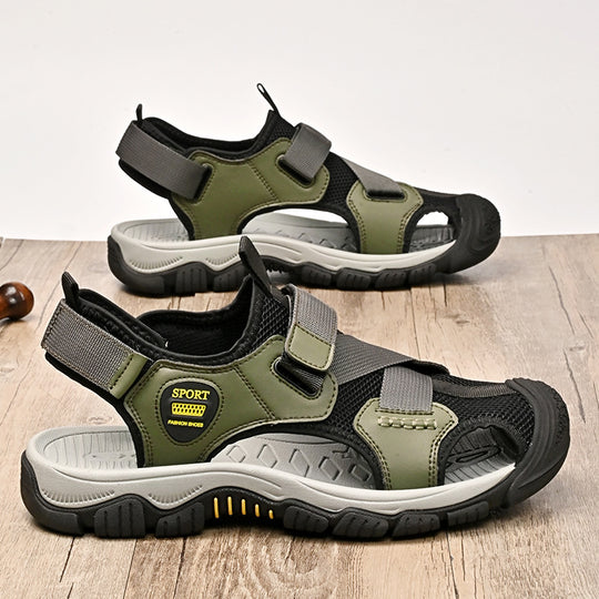 Damen Sportliche Aquasandalen mit verstellbarem Klettverschluss und rutschfester Sohle EB