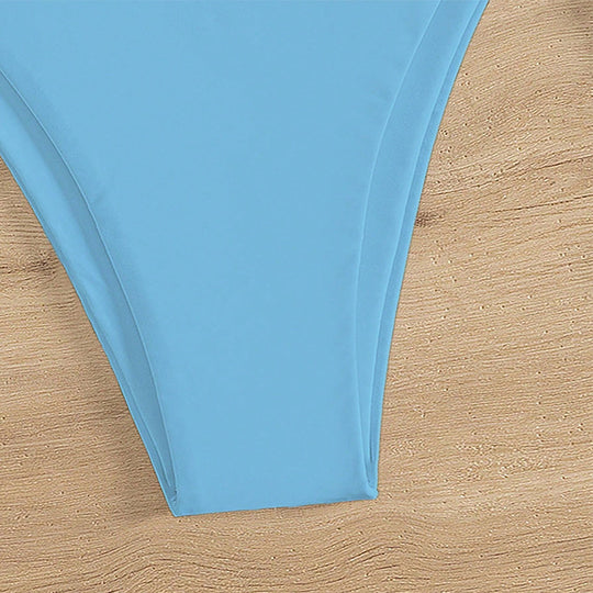 Damen Hochgeschnittenes Bikini-Unterteil mit verstellbaren Bindebändern EB