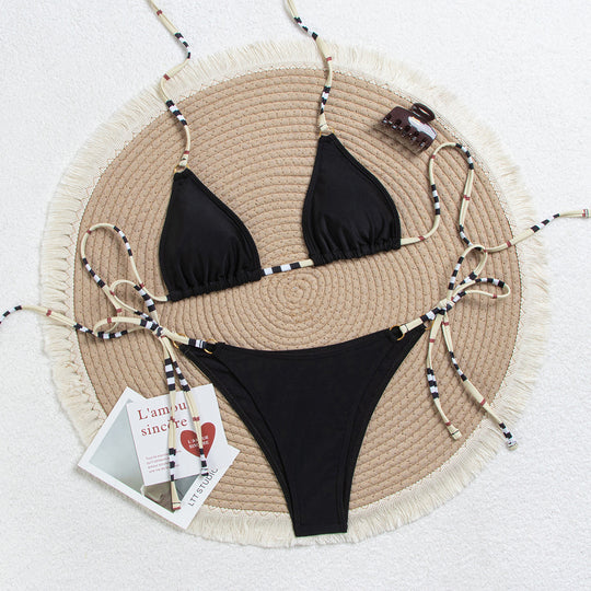 Damen Triangel Bikini mit verstellbaren Seitenbändern EB