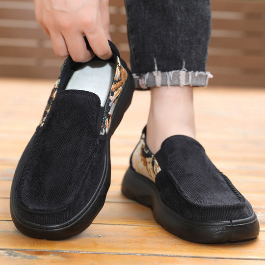 Herren Atmungsaktive Slip-On Freizeitschuhe mit flexibel gestaltetem Sohlenprofil EB
