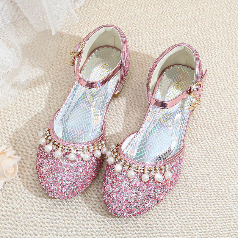 Damen Glitzernde Festtagsballerinas EB