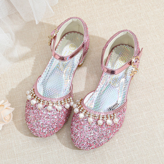 Damen Glitzernde Festtagsballerinas EB