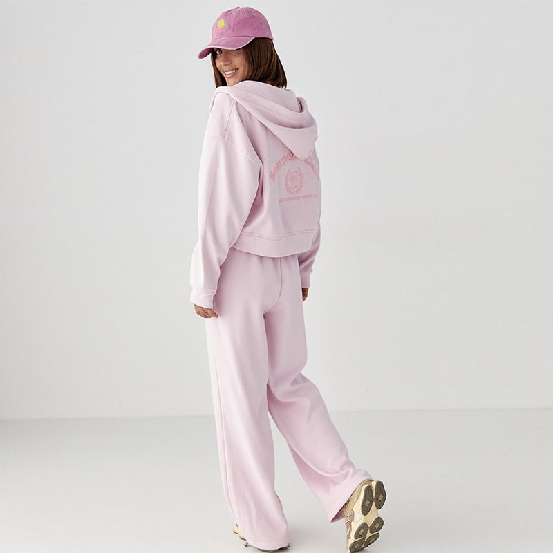 Damen lässiges Sweatshirt- und Jogginghose-Set EB