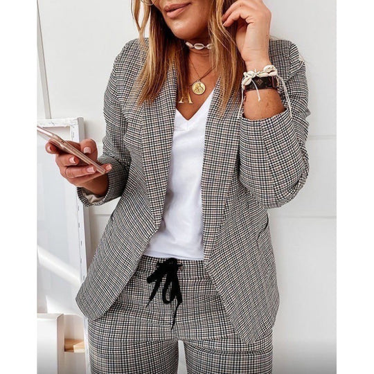 Damen Blazer und Hose Set EB