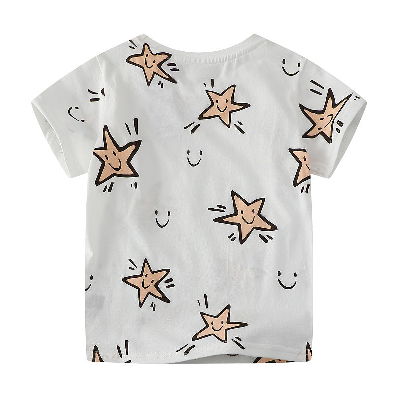 Kinder T-Shirt mit fröhlichem Sternenmuster EB