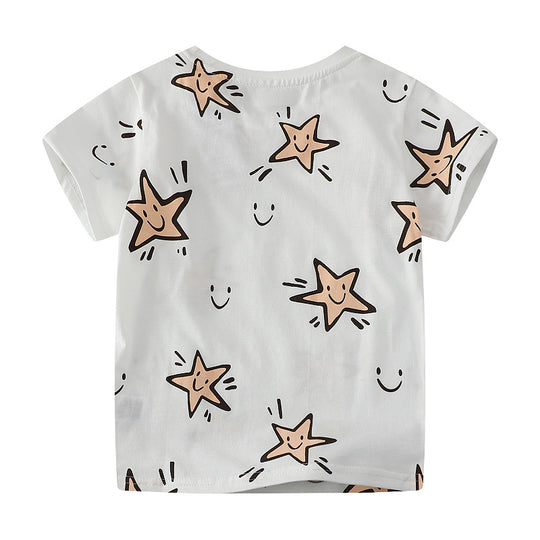Kinder T-Shirt mit fröhlichem Sternenmuster EB