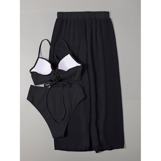 Damen Bikini-Set mit elegantem Wickelrock EB