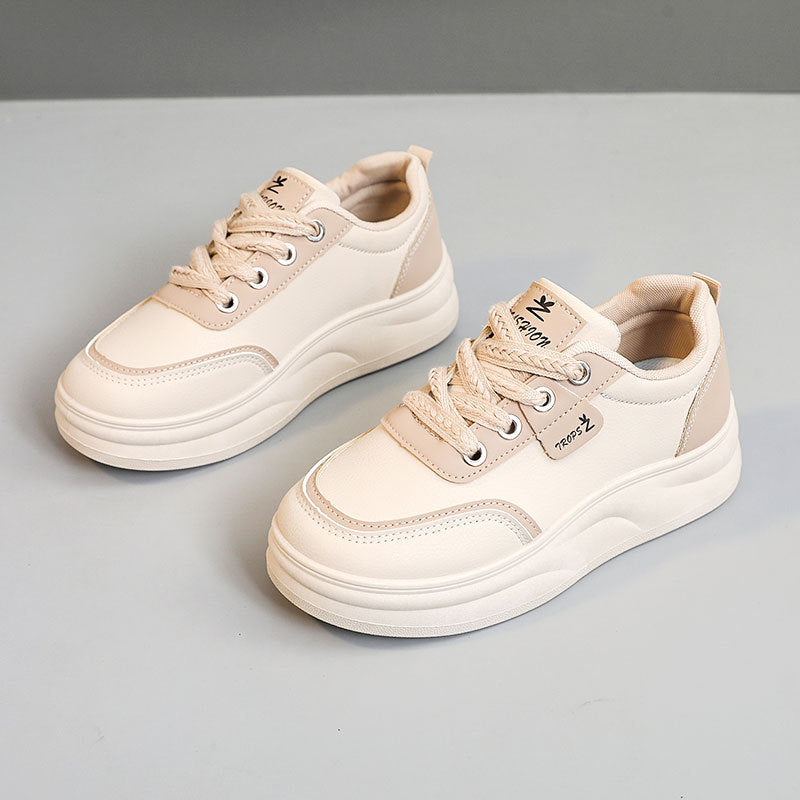 Damen modische Sneakers mit sportlicher Sohle und atmungsaktiver Obermaterialstruktur EB