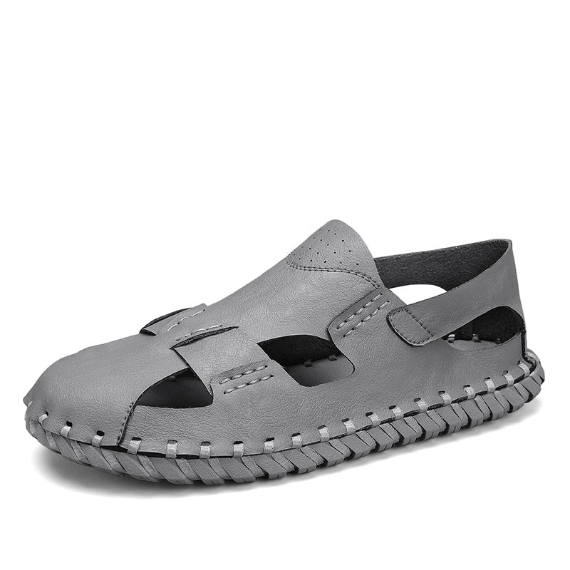 Damen luftige Leder Sandalen EB