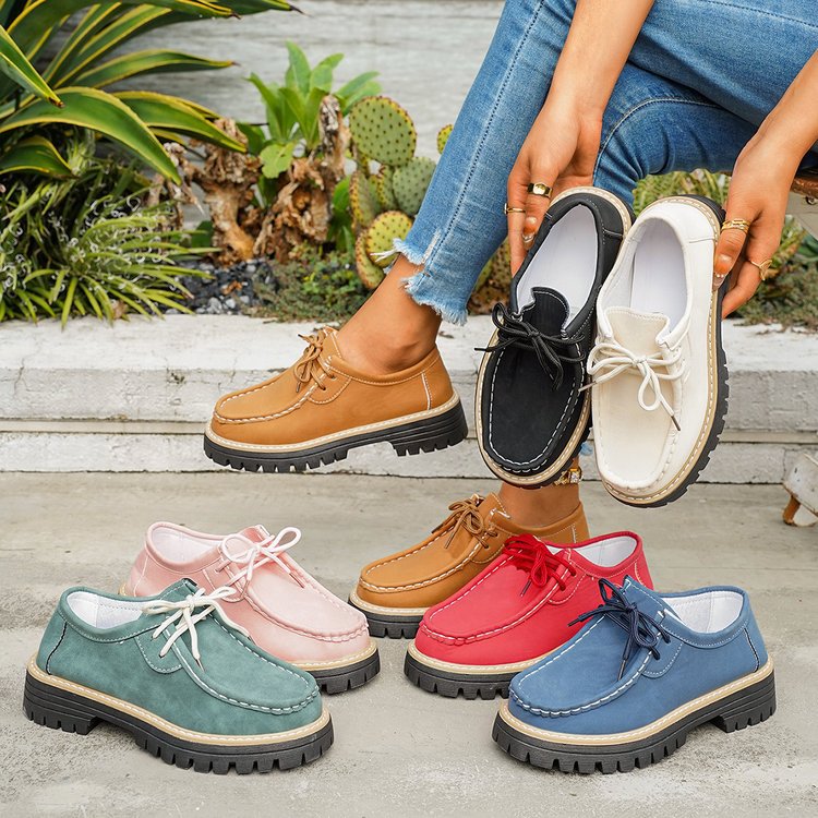 Damen Komfortable Walking-Schuhe mit stabiler Profilsohle und lässigem Design EB