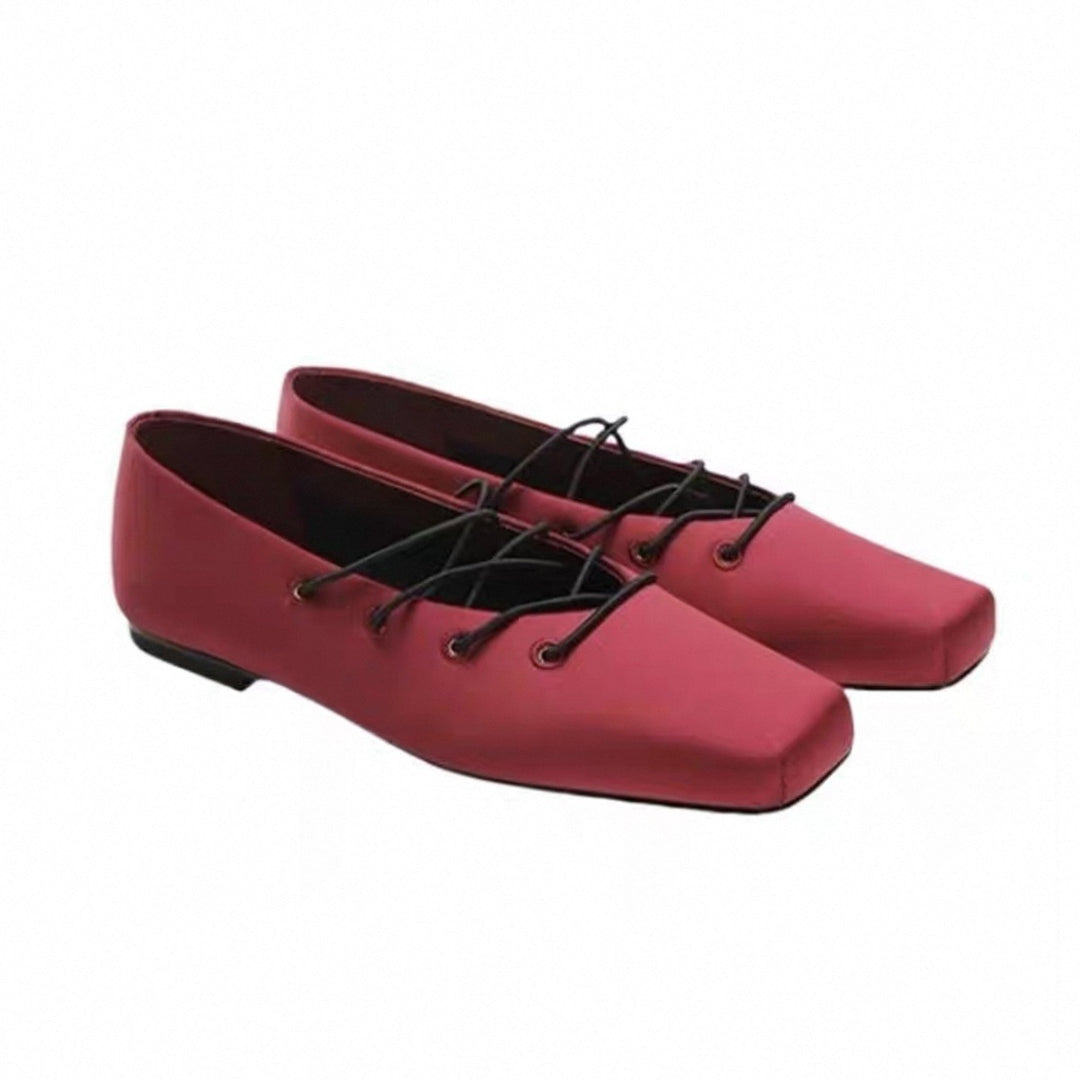 Damen elegante Mokassins mit modernem Schnürdesign EB