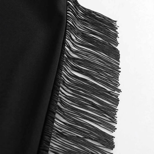 Damen Elegante Hose mit fransierendem Saum und körpernahem Schnitt EB