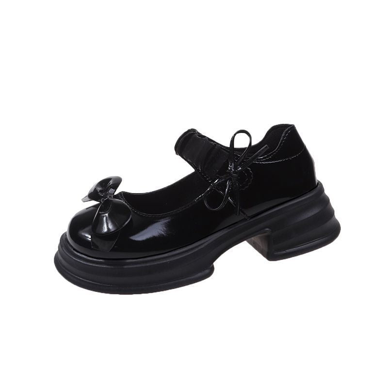 Damen Komfortable Schnürschuhe mit modischen Schleifen und robustem Profil EB