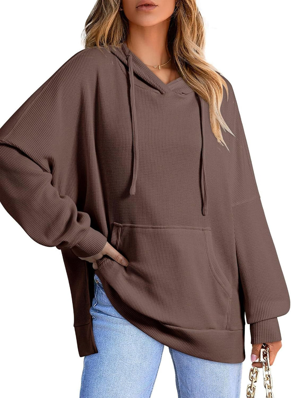 Damen Oversized Kapuzenpullover EB