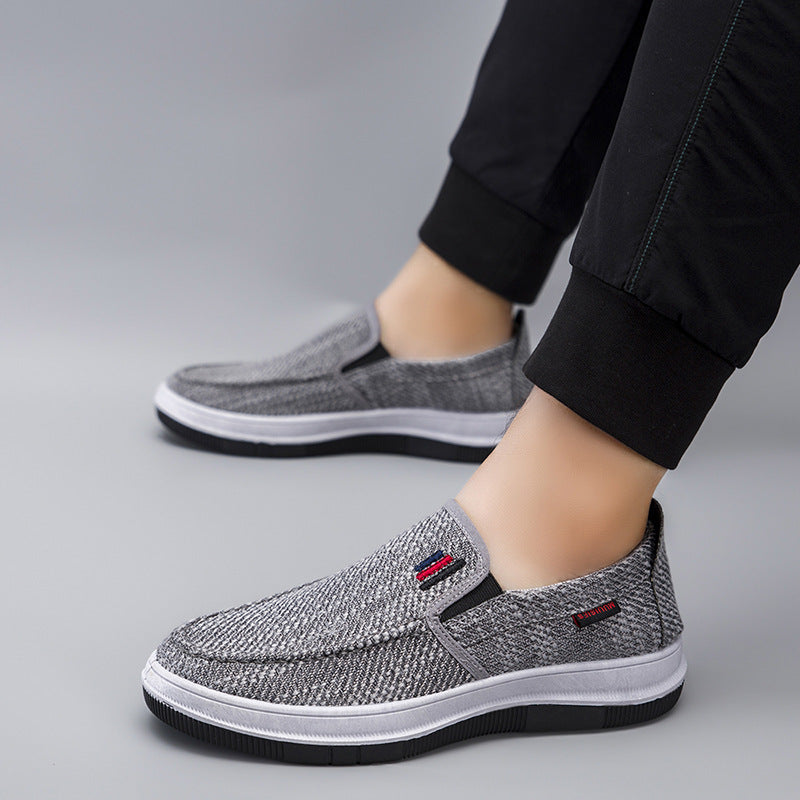 Damen Gemütliche Slip-On Schuhe mit atmungsaktiver Oberflächenstruktur EB