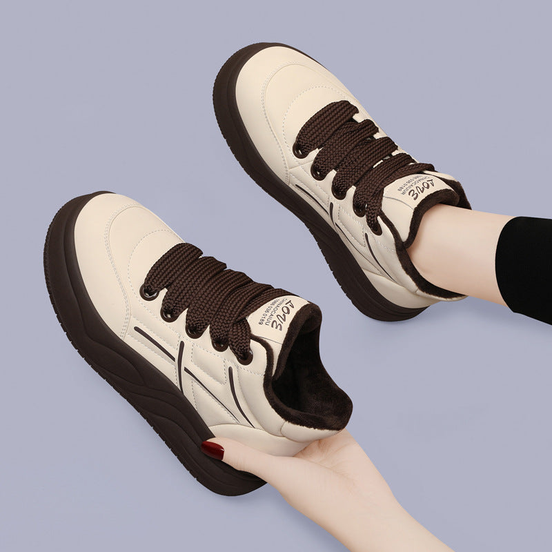 Damen trendige High-Top Sneakers mit extraleichter Sohle und kuscheligem Futter EB