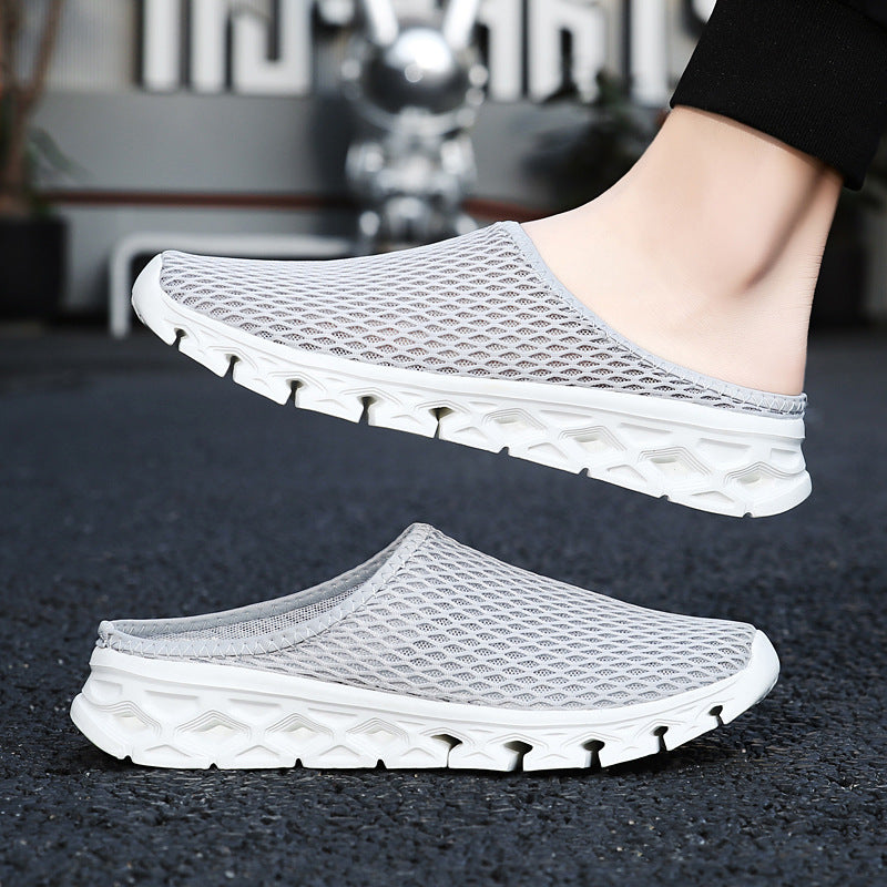 Unisex nan atmungsaktiver Mesh-Muleschuh mit flexibler Wabenlaufsohle und ergonomischem Fußbett EB