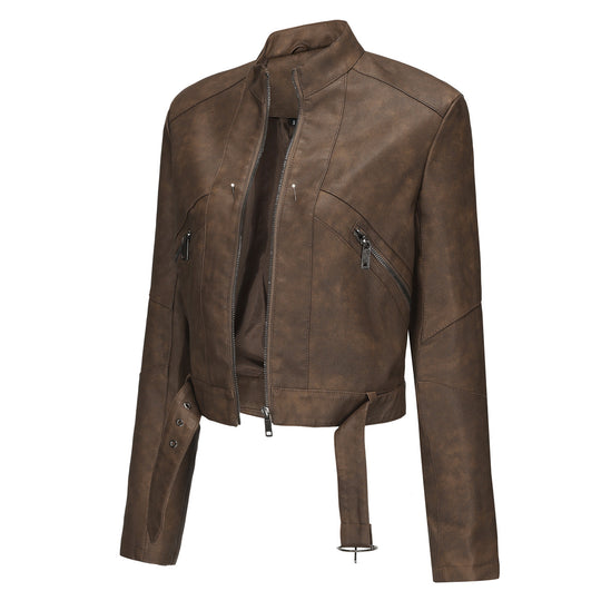Damen moderne croppedjacke mit stylischem Detail EB