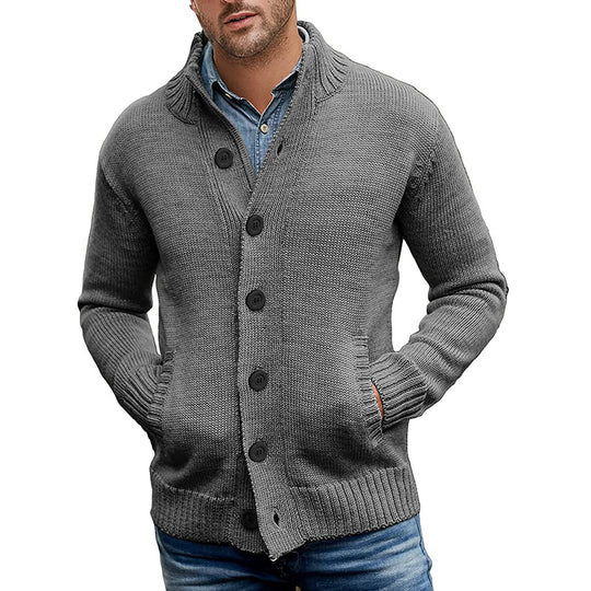 Herren Strickjacke mit modernem Design und praktischen Taschen EB