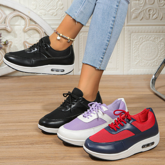 Damen Sportliche Air-Optimierte Sneakers mit atmungsaktivem Netzobermaterial EB