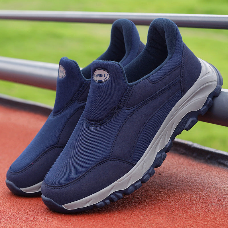 Damen Sportliche Slip-On Sneaker mit dämpfender Sohle und atmungsaktivem Obermaterial EB