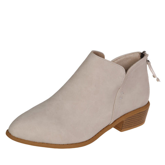 Damen modische Stiefeletten mit hochwertigen Metallic-Obermaterial und elegantem Design EB