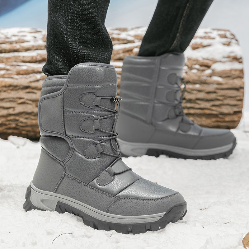 Herren Winterstiefel mit isolierender Fütterung und rutschfester Sohle EB