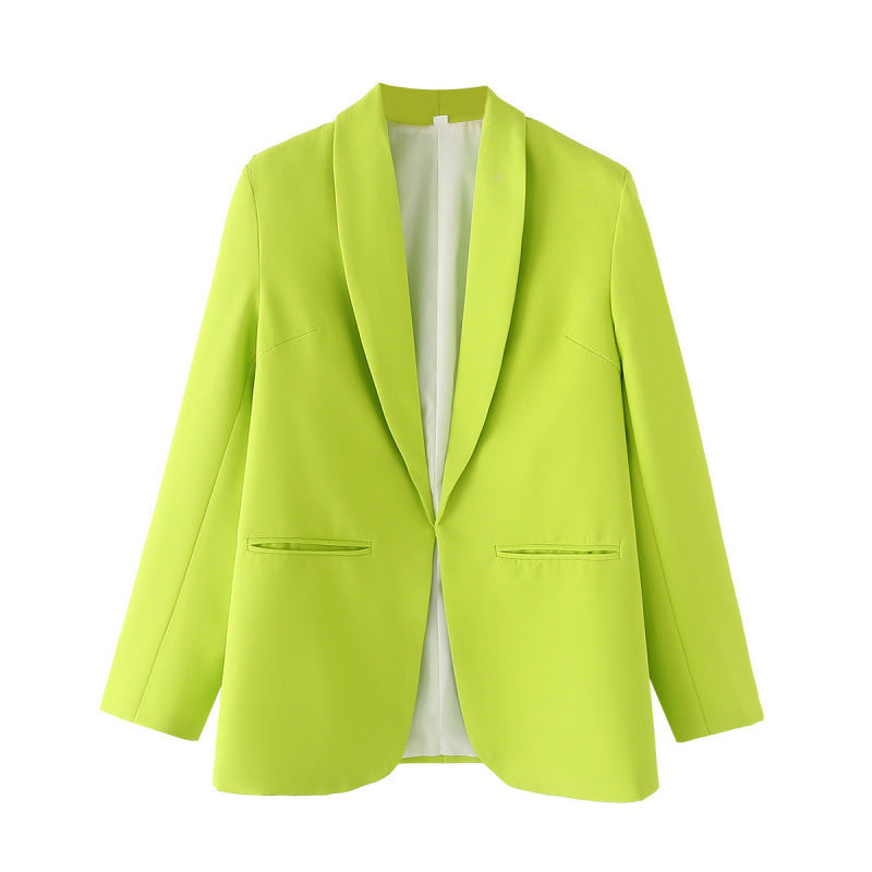 Damen eleganter Blazer mit einzigartigem Schnitt und Taschen EB