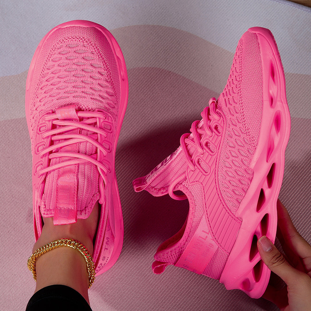 Damen Atmungsaktive Laufschuhe mit elastischem Obermaterial und griffiger Sohle EB