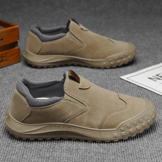 Damen Bequeme Slip-On Sneakers aus hochwertigem Wildleder EB