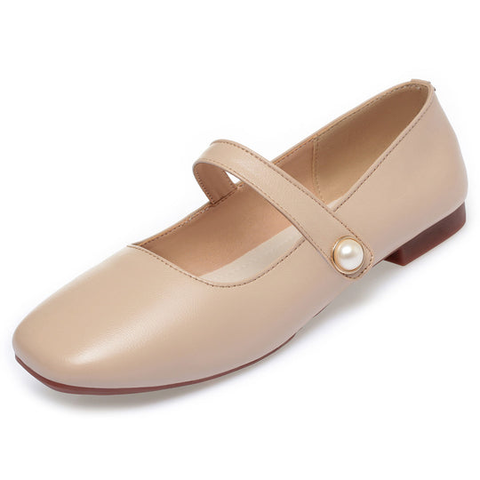 Damen Elegante Ballerinas mit modischem Riemchen und komfortablem Fußbett EB