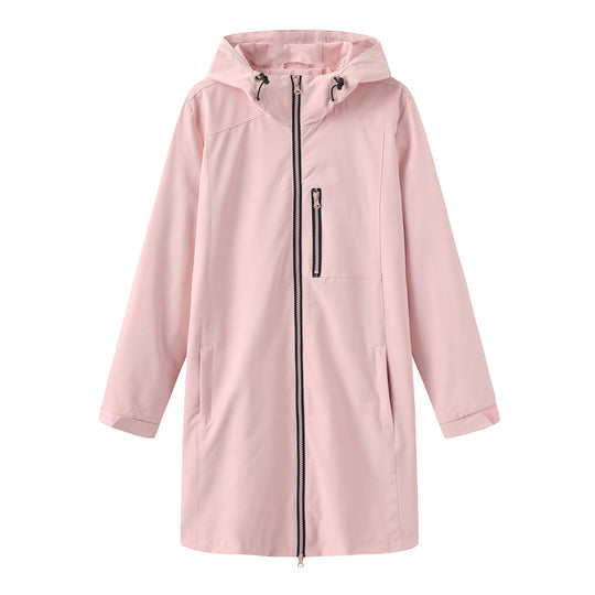 Damen Funktionsjacke mit verstellbarem Kapuzenkragen EB