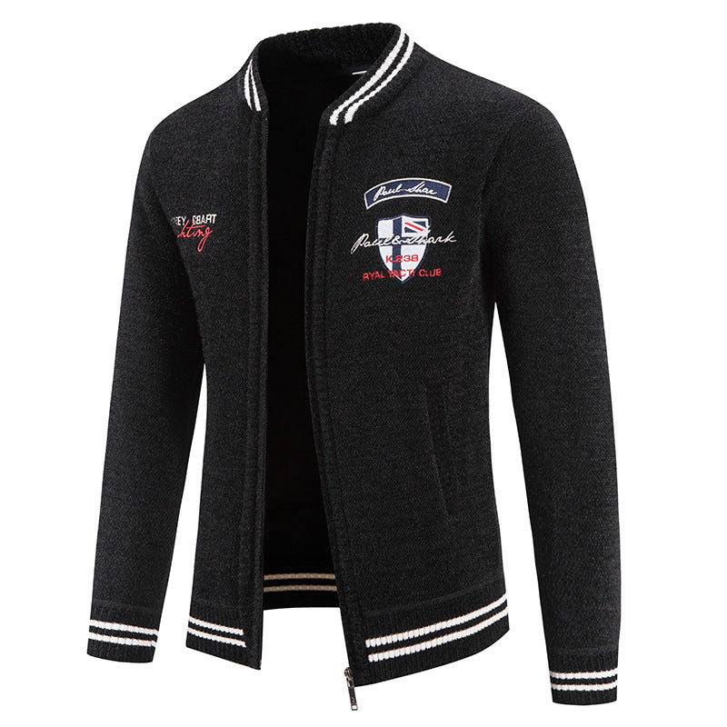 Herren sportliche Strickjacke mit vielseitigem Design EB
