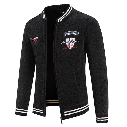 Herren sportliche Strickjacke mit vielseitigem Design EB