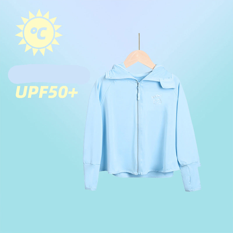 Damen performante UV-Schutzjacke mit Kapuze EB