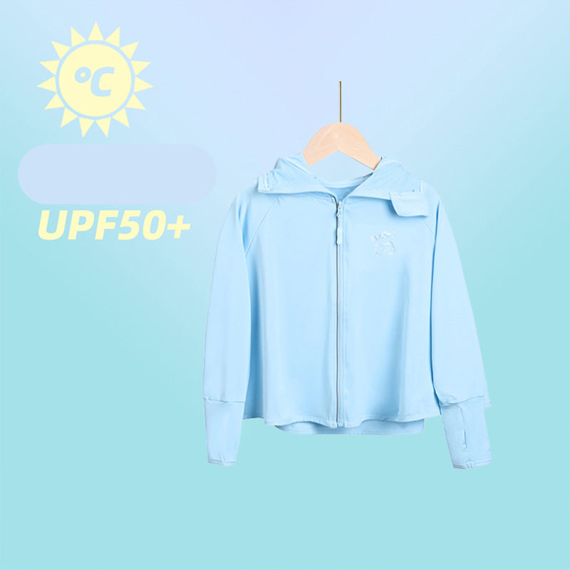 Damen sportliche UV-Schutzjacke mit Kapuze EB