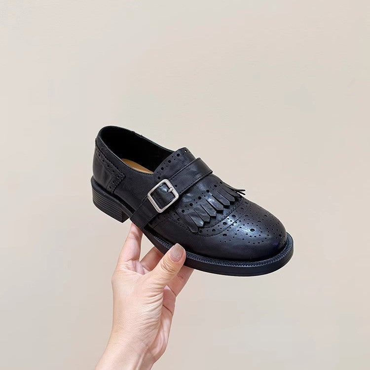 Damen elegante Mokassins mit modischem Fransen-Detail EB