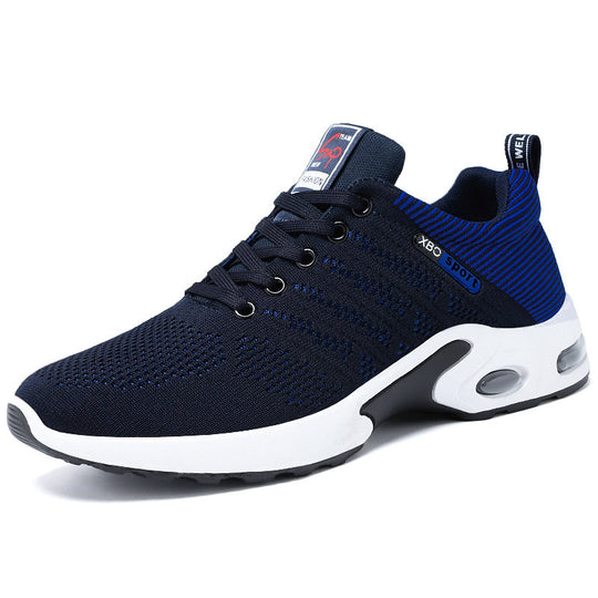 Herren nan atmungsaktive leichte Strick-Sneaker mit Luftkissen und rutschfester Laufsohle EB