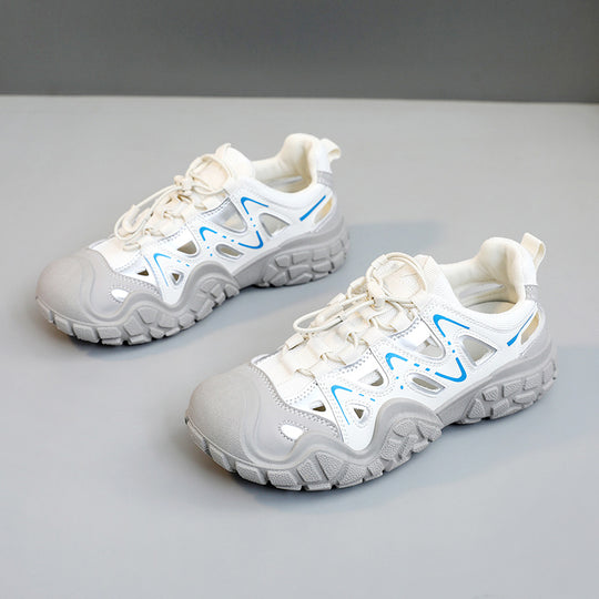 Damen Sportliche Freizeitschuhe mit atmungsaktiver Mesh-Oberfläche und rutschfester Sohle EB