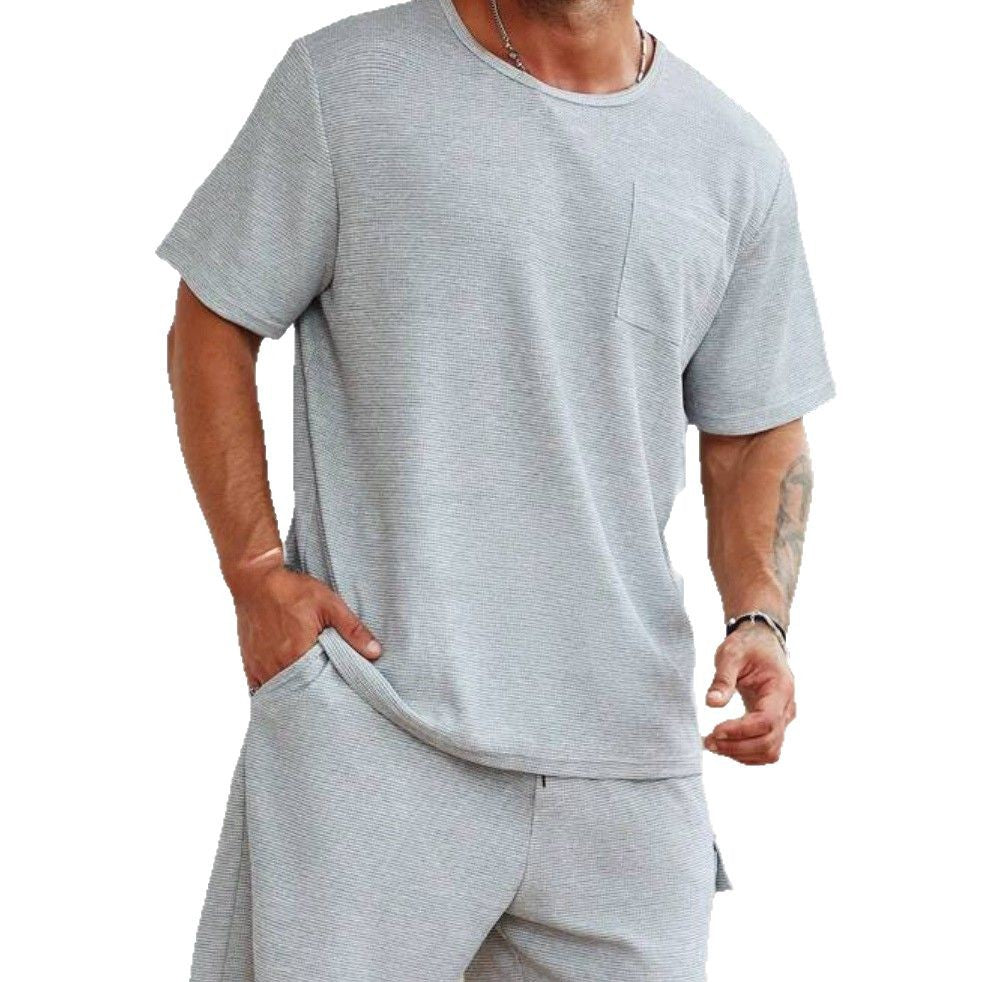 Herren lässiges Sport-Set mit praktischen Taschen und atmungsaktivem Gewebe EB