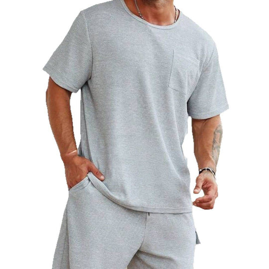 Herren lässiges Sport-Set mit praktischen Taschen und atmungsaktivem Gewebe EB