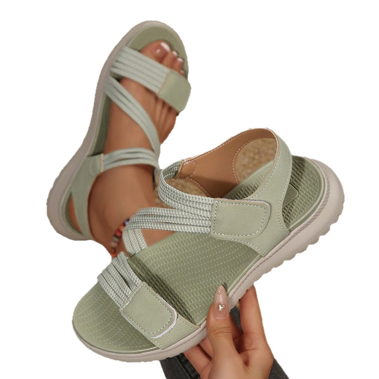 Damen Komfortable Freizeitsandalen mit verstellbarem Riemendesign EB
