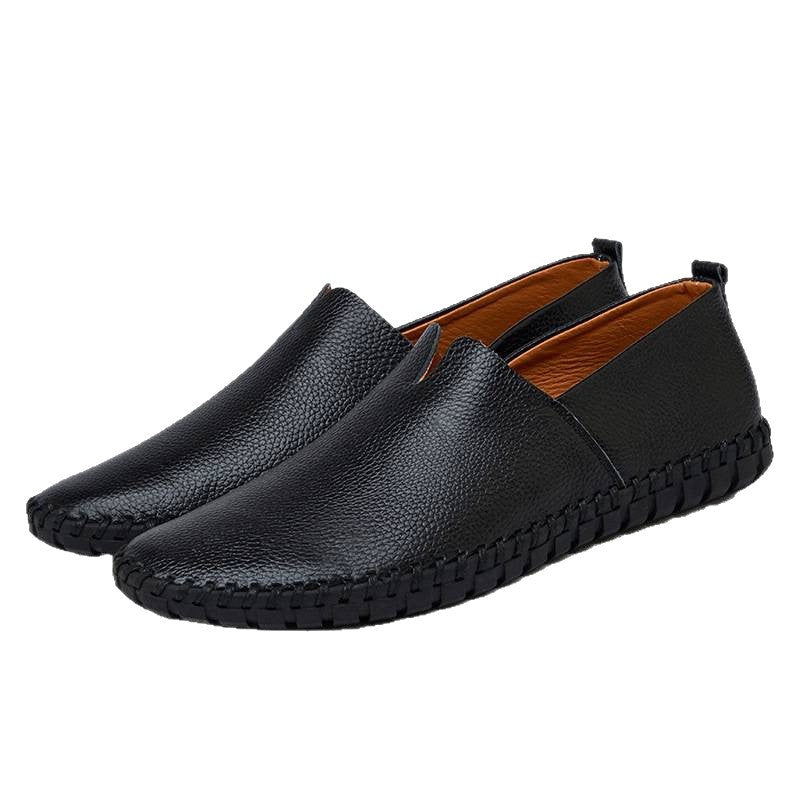 Damen Mokassins im klassischen Design aus hochwertigem Leder EB