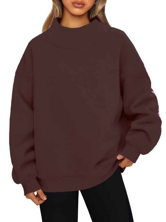 Damen Hochwertiger Stehkragen-Sweater EB