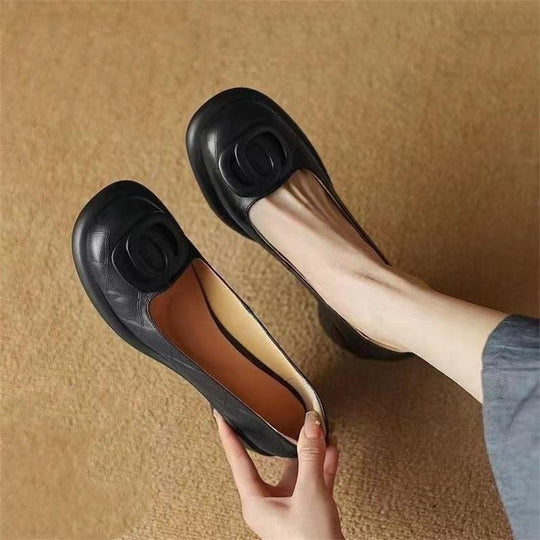 Damen Komfortable Ballerinas mit eleganter Schleifenverzierung EB