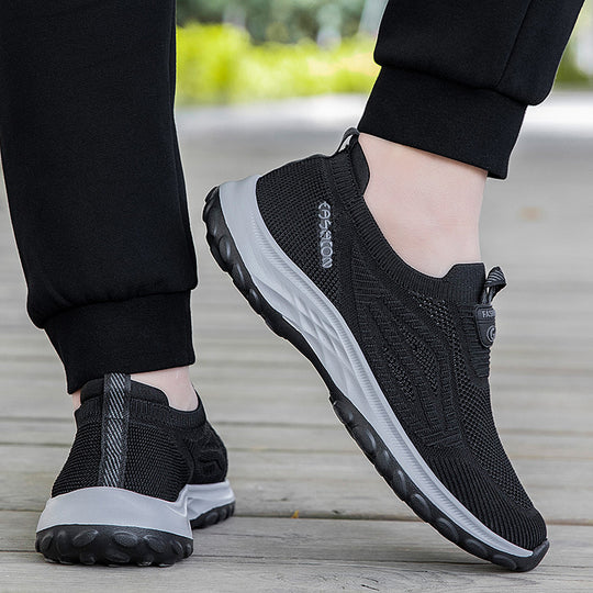 Damen Sportliche und atmungsaktive Slip-On Sneakers mit elastischem Obermaterial EB