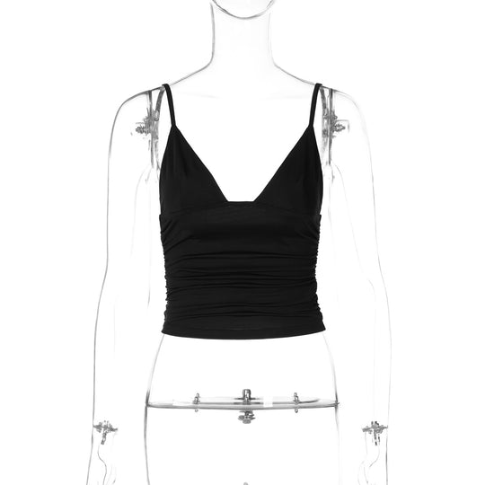 Damen Crop-Top mit asymmetrischem Schnitt und figurbetonter Silhouette EB
