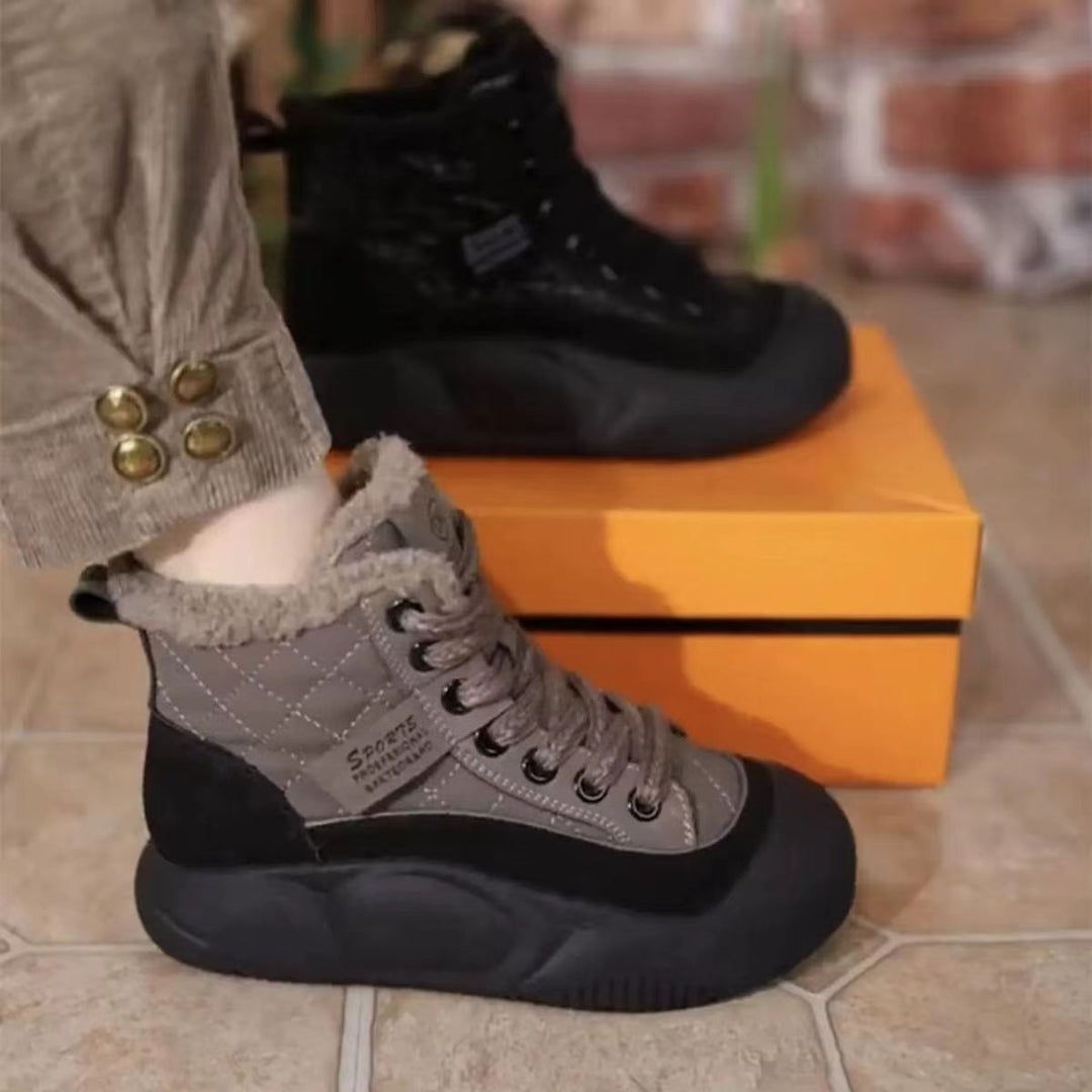 Damen Hochwertige Winterschuhe mit kuscheligem Innenfutter und rutschfester Sohle EB